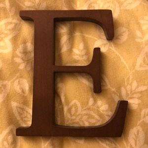 Wood letter E